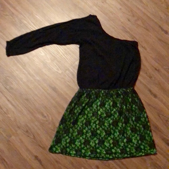 Lotus Boutique One Shoulder Mini Dress Stretchy - Picture 2 of 7